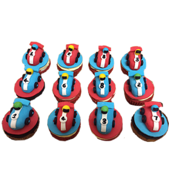Racing car Cupcakes